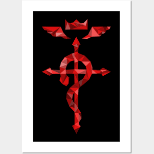 Fullmetal Alchemist - Flamel (Polygon) Posters and Art
